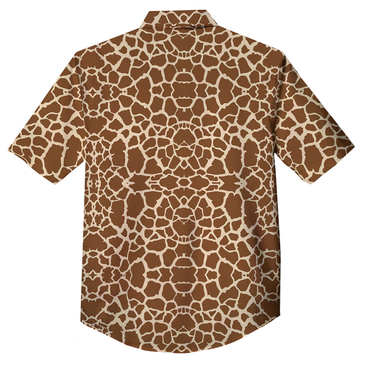 Giraffe Brown Print Pattern Button Up Shirt-grizzshop