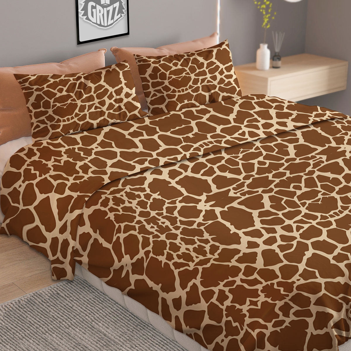 Galaxy Space Dark Blue Print Duvet Cover Bedding Set