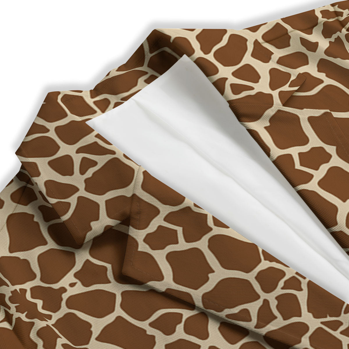 Giraffe Brown Print Pattern Women's Blazer-grizzshop