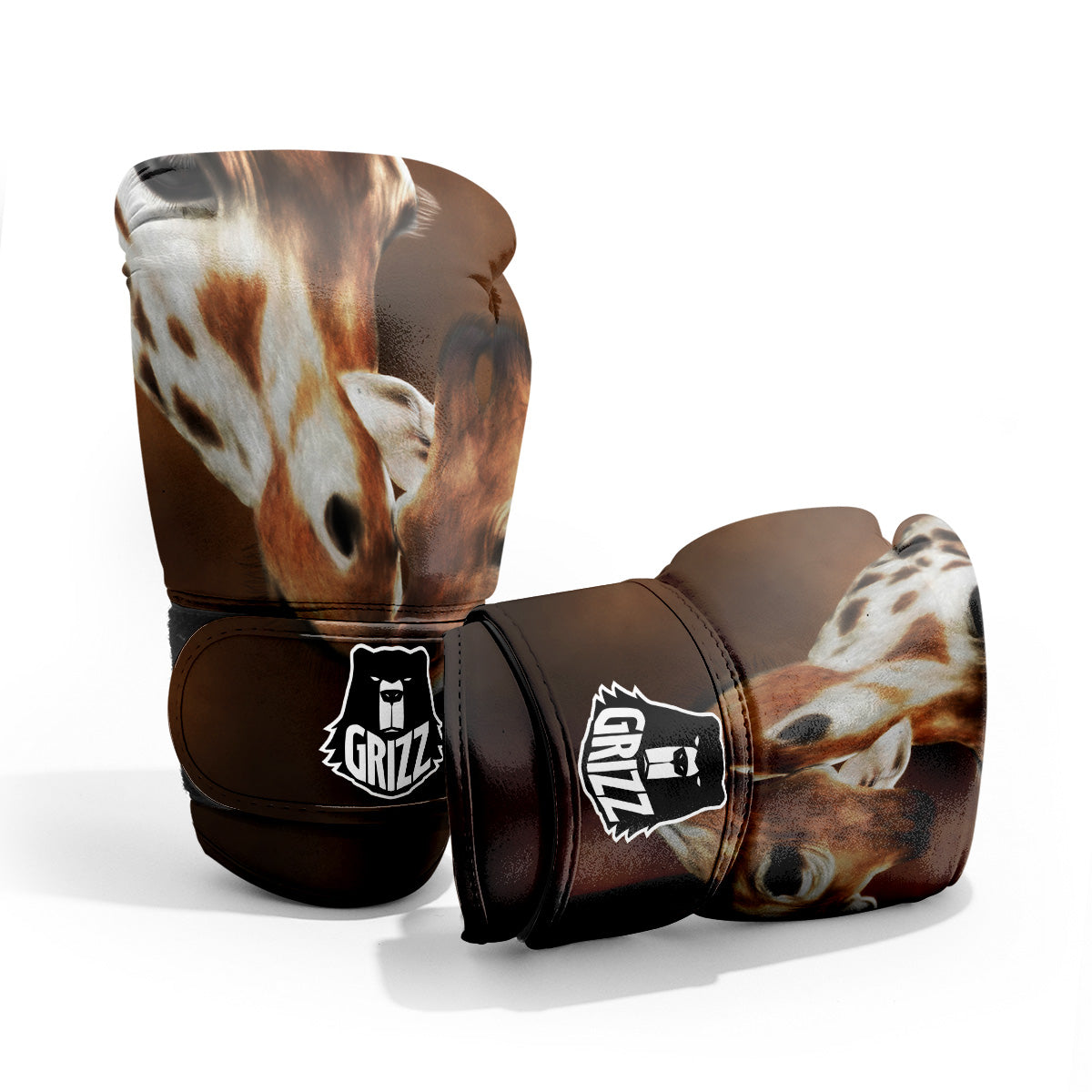 Giraffe Brown Print Pro Boxing Glove