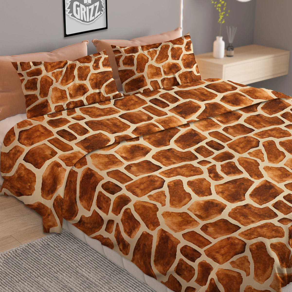 Galaxy Space Dark Green Print Duvet Cover Bedding Set
