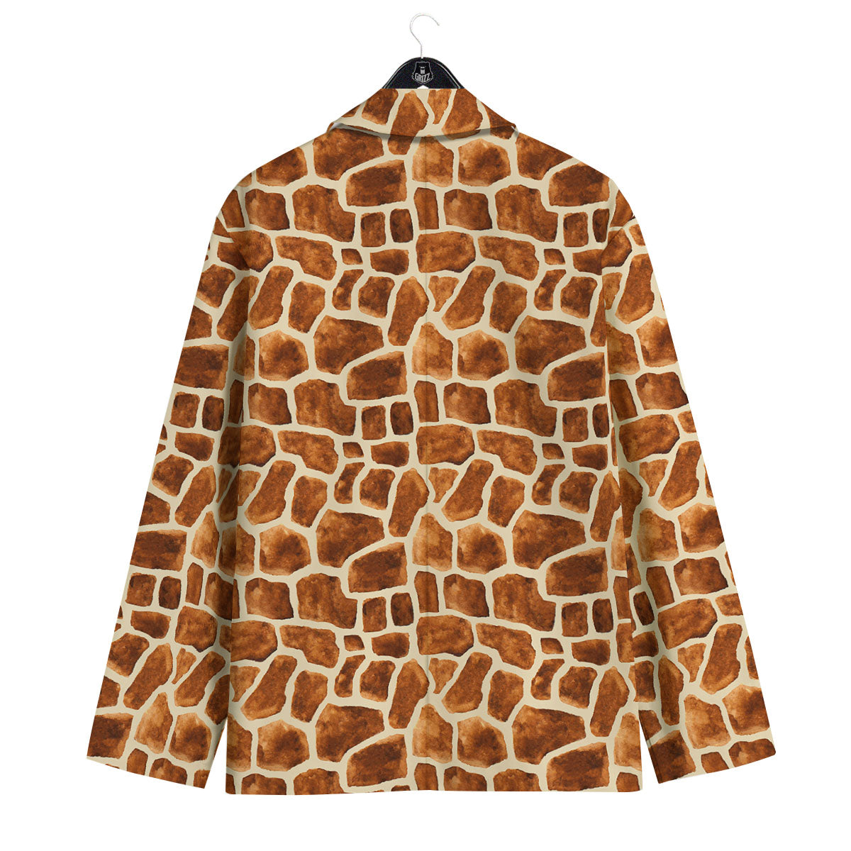 Giraffe Brown Watercolor Print Pattern Men's Sport Coat-grizzshop