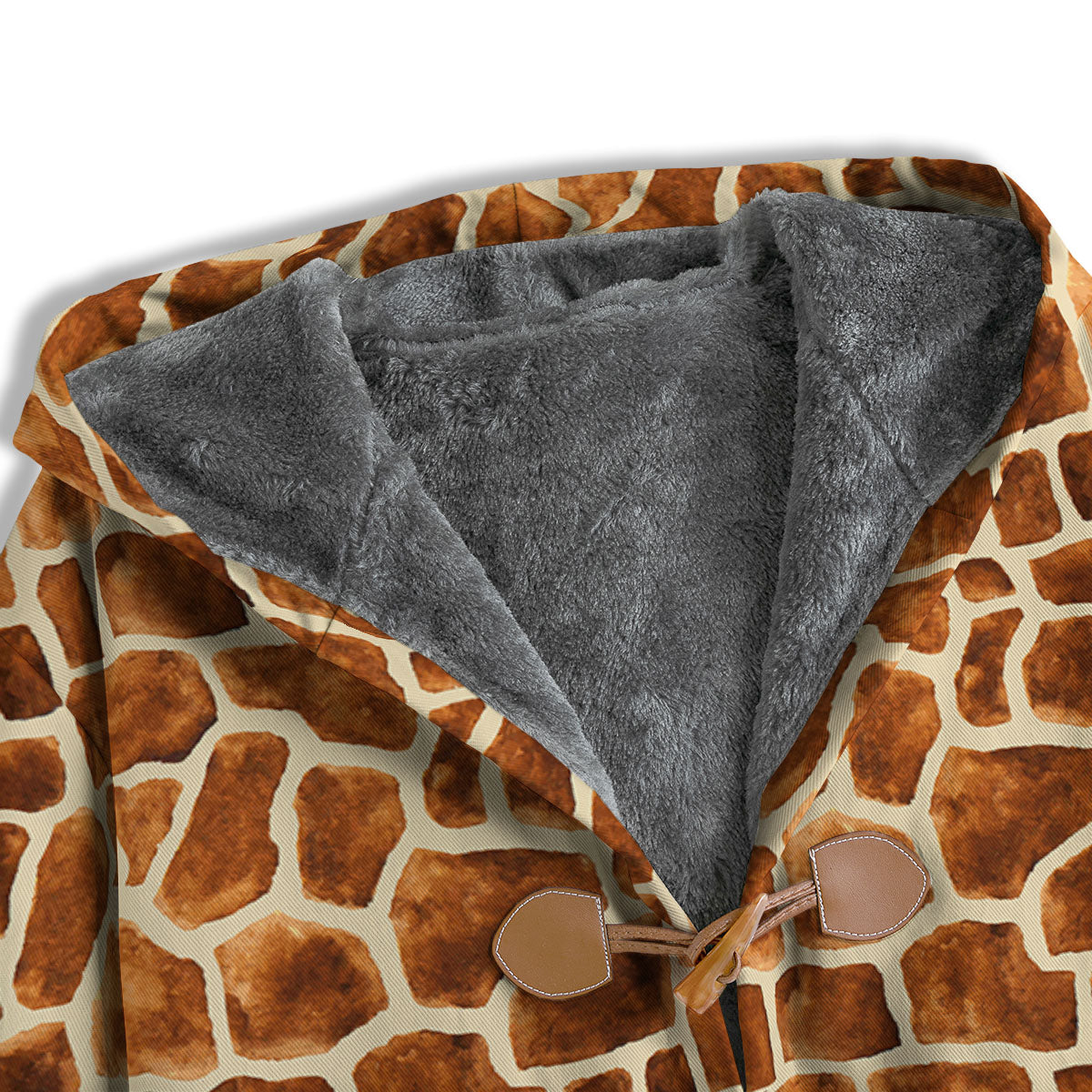 Giraffe Brown Watercolor Print Pattern Men's Windbreaker Jacket-grizzshop