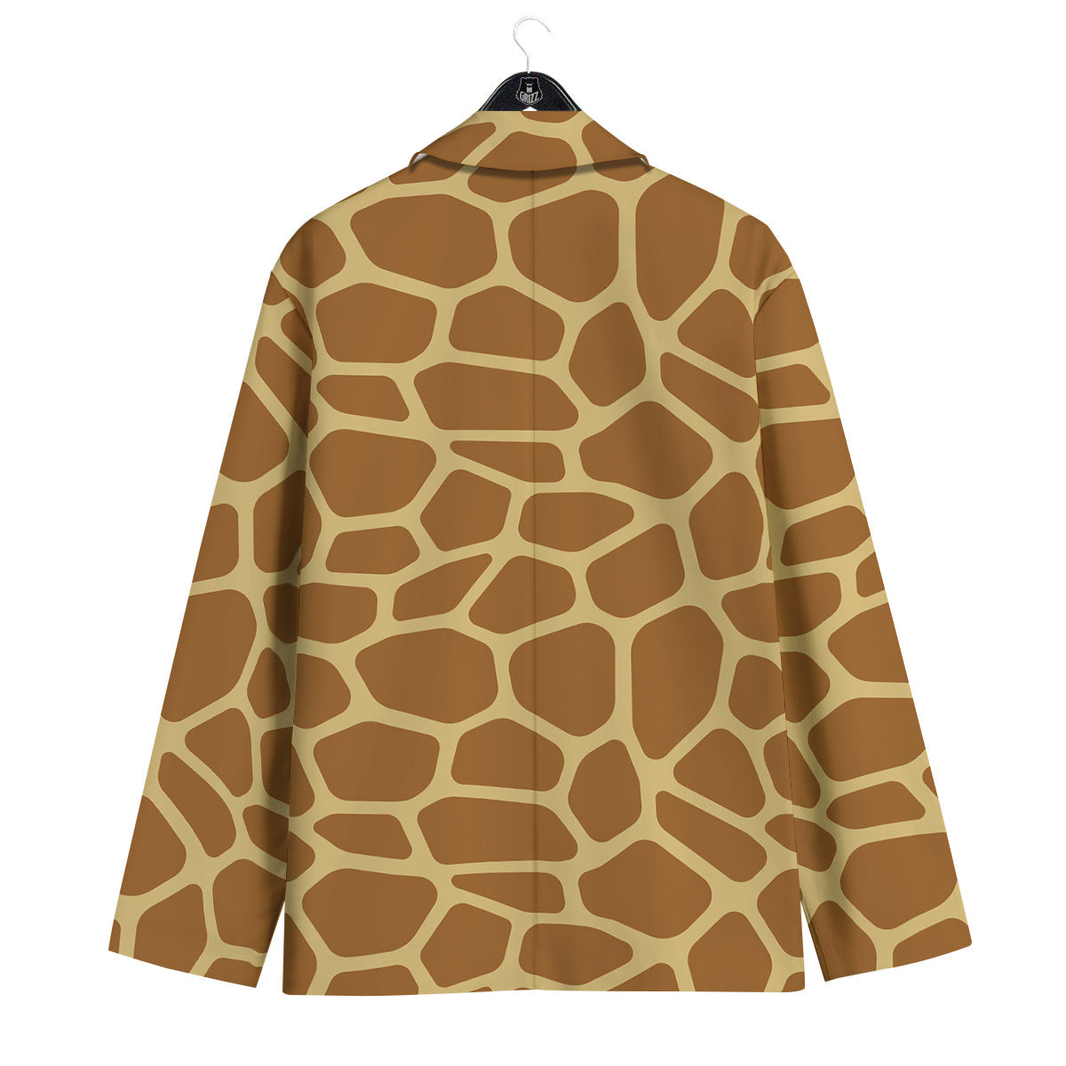 Giraffe Brown Yellow Print Pattern Men's Sport Coat-grizzshop
