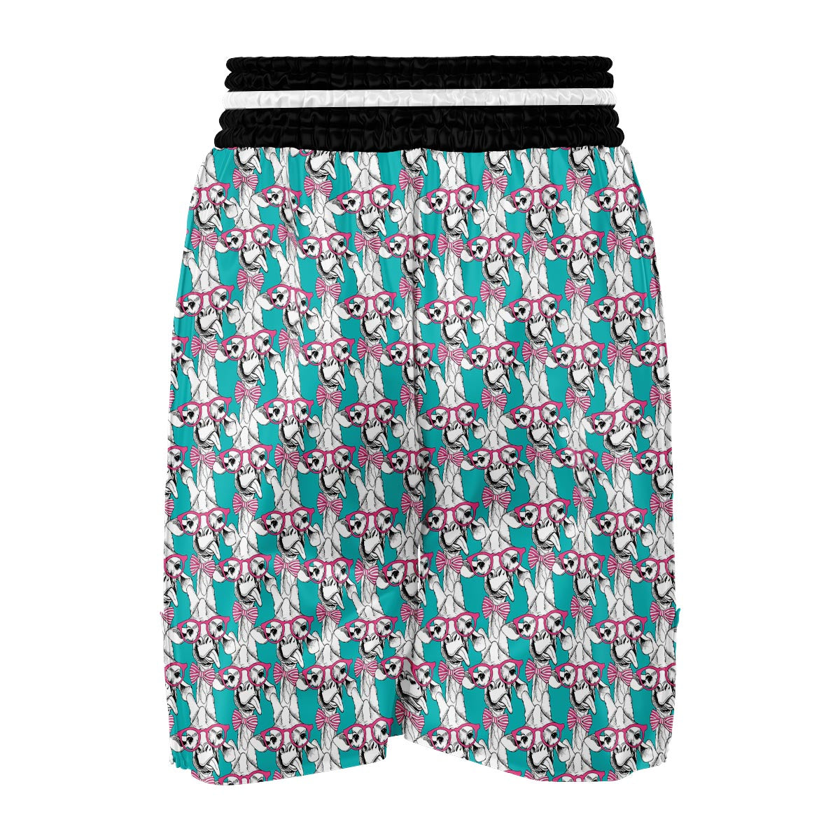 Giraffe Cartoon Pattern Print Boxing Shorts-grizzshop