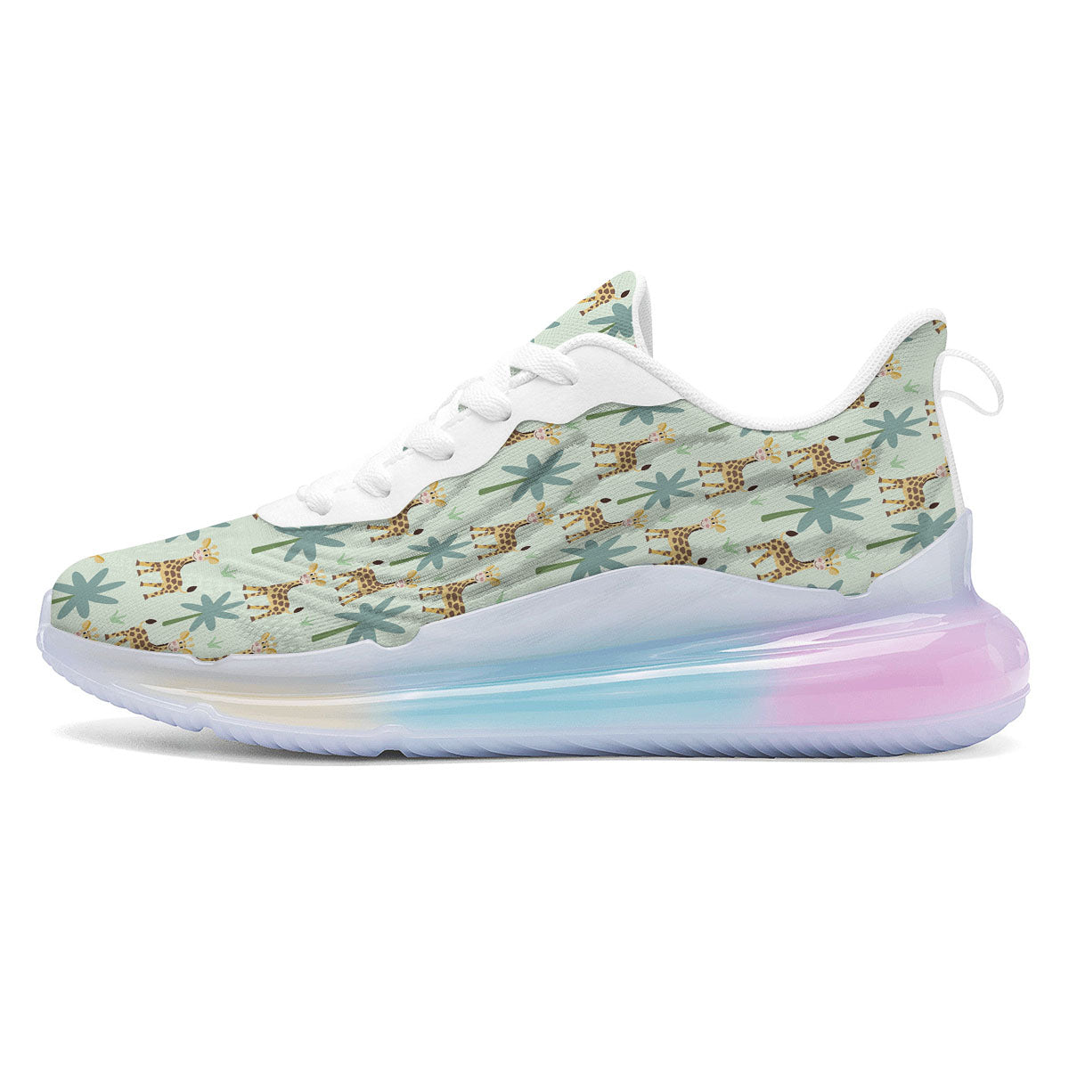 Giraffe Cartoon Print Pattern Running Sneakers-grizzshop