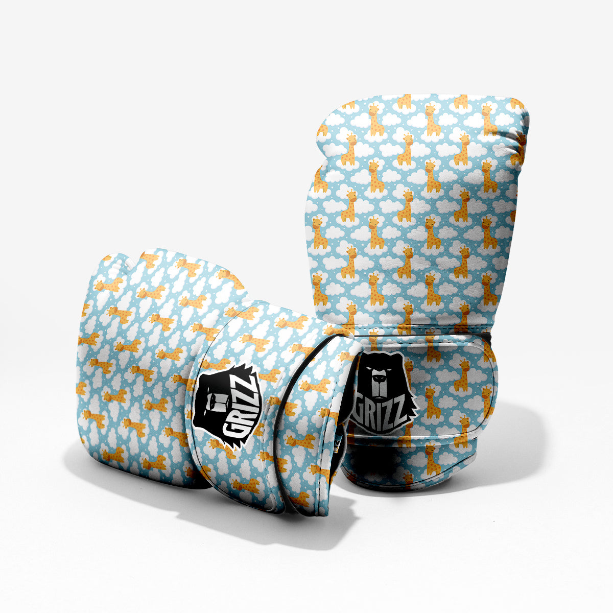 Giraffe Cute Cartoon Print Pattern Pro Boxing Glove