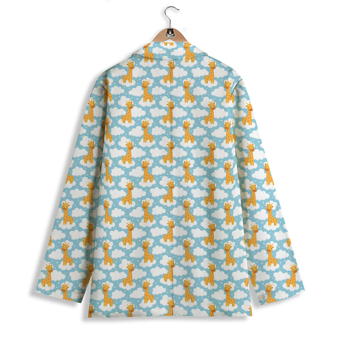 Giraffe Cute Cartoon Print Pattern Women's Blazer-grizzshop
