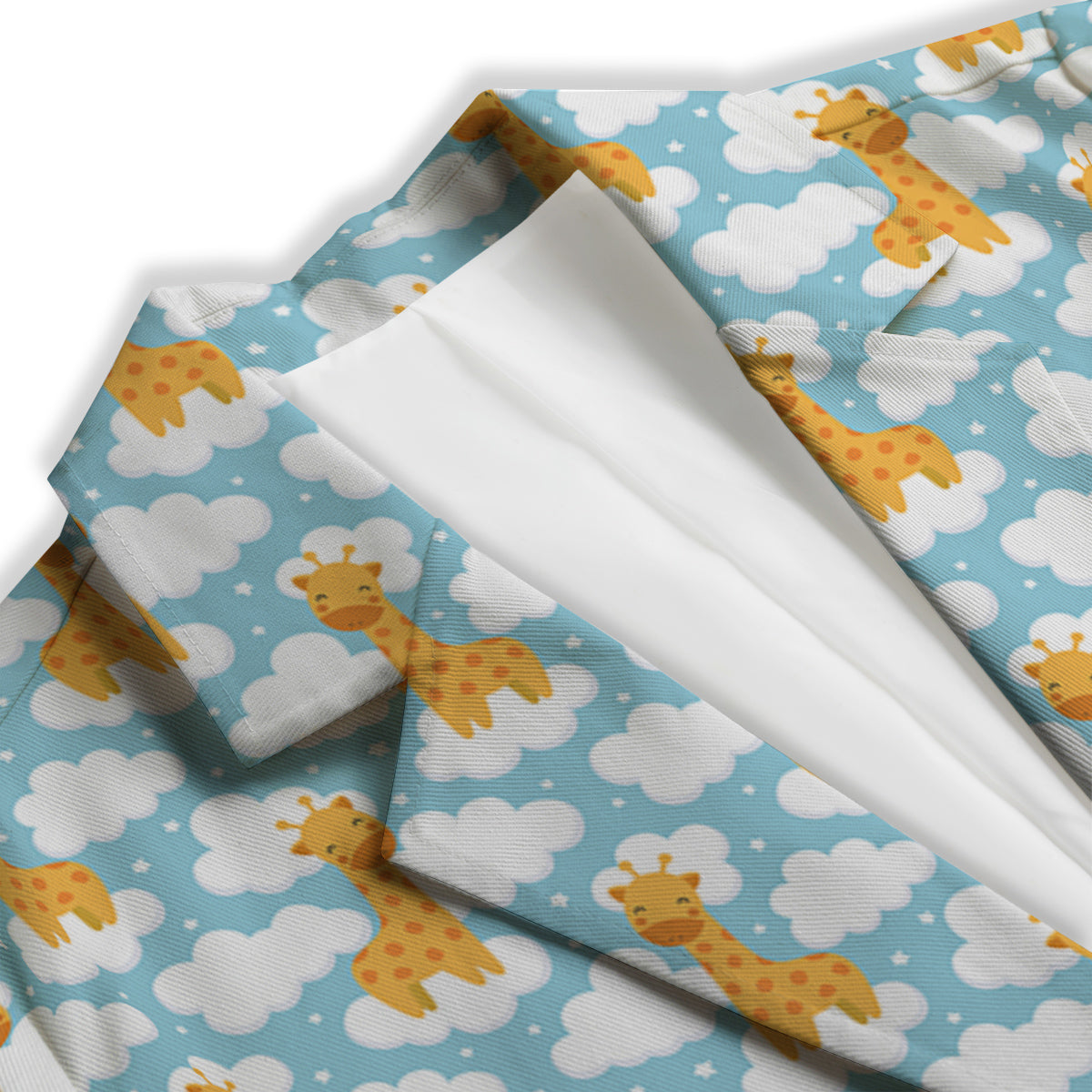 Giraffe Cute Cartoon Print Pattern Women's Blazer-grizzshop