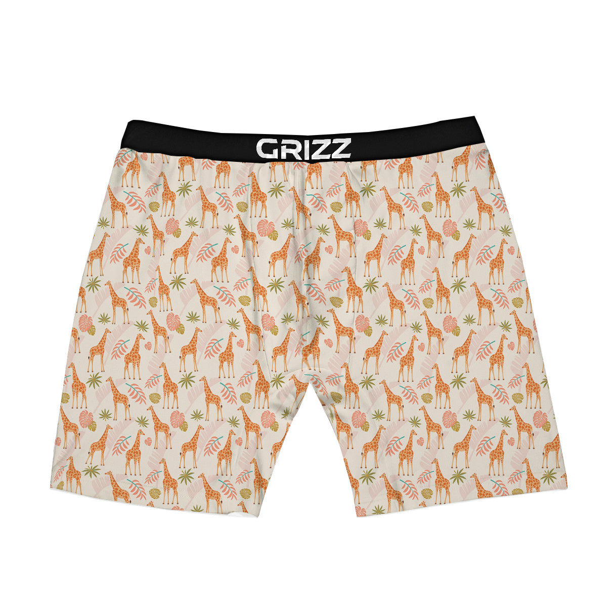 Giraffe Cute Print Pattern Boxer Briefs-grizzshop