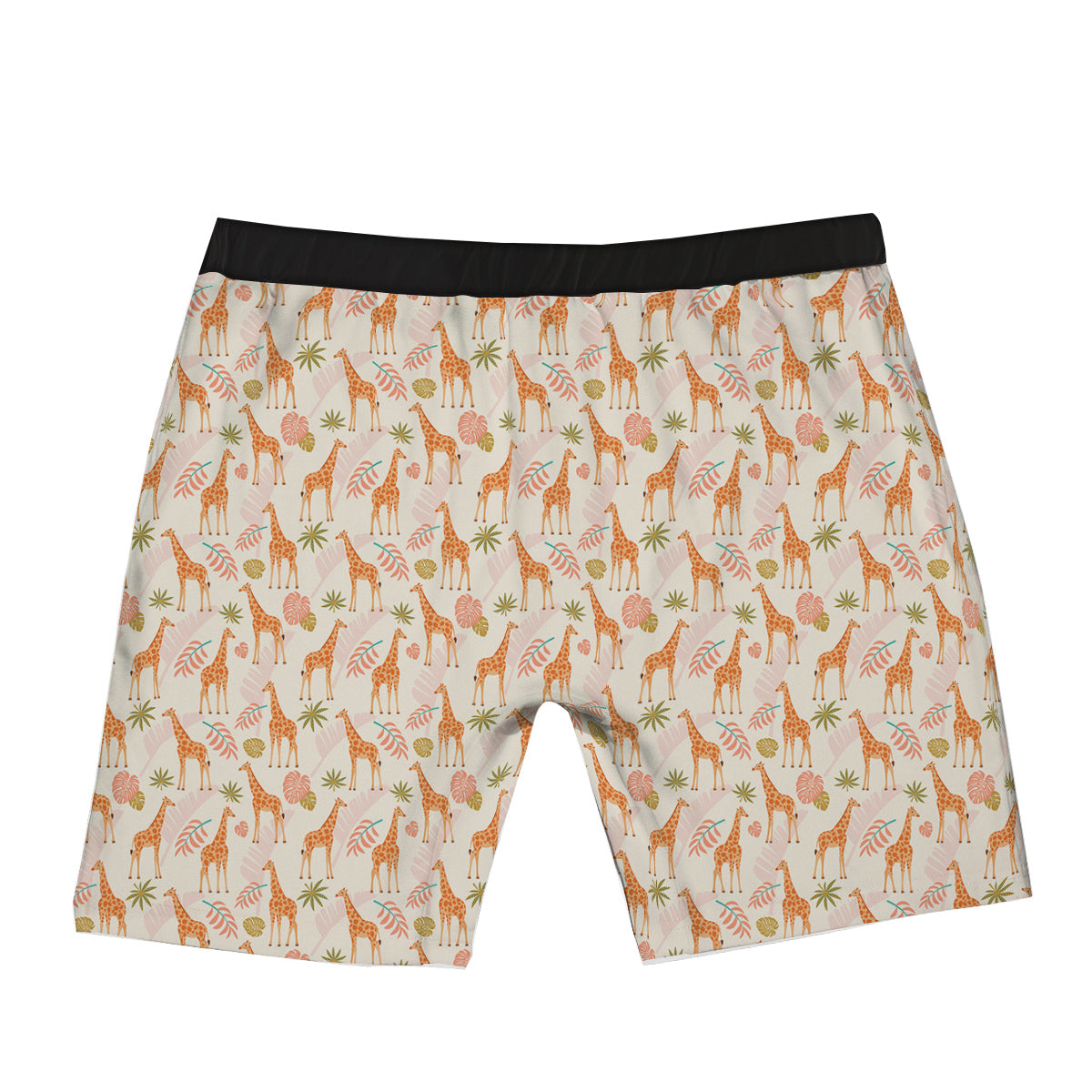 Giraffe Cute Print Pattern Boxer Briefs-grizzshop