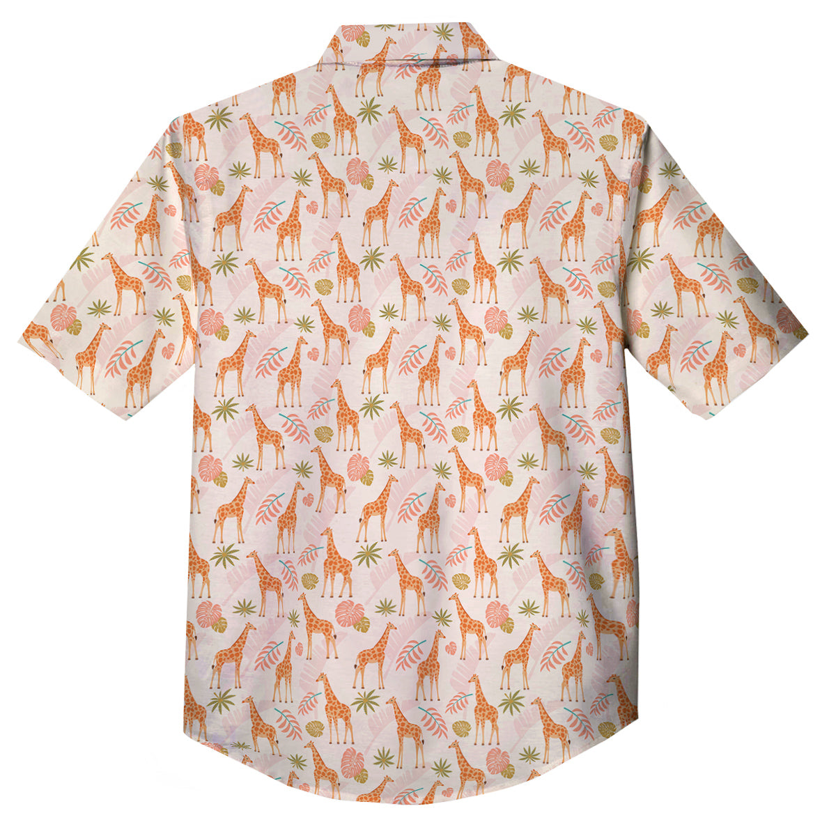 Giraffe Cute Print Pattern Button Up Shirt-grizzshop