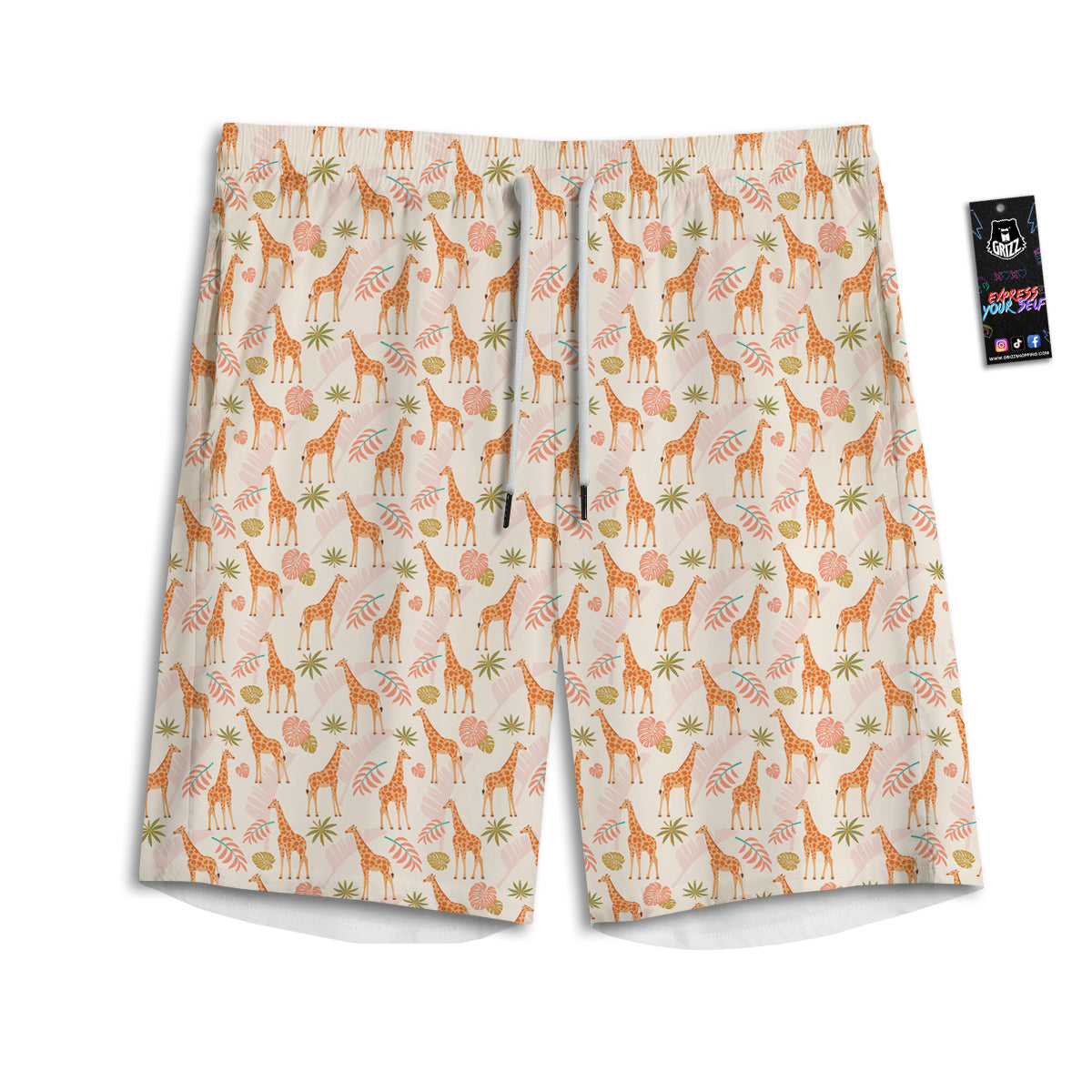 Hawaii Leaves Pineapple Print Pattern Men's Athletic Shorts