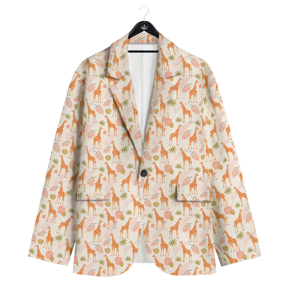 Giraffe Cute Print Pattern Men's Sport Coat-grizzshop