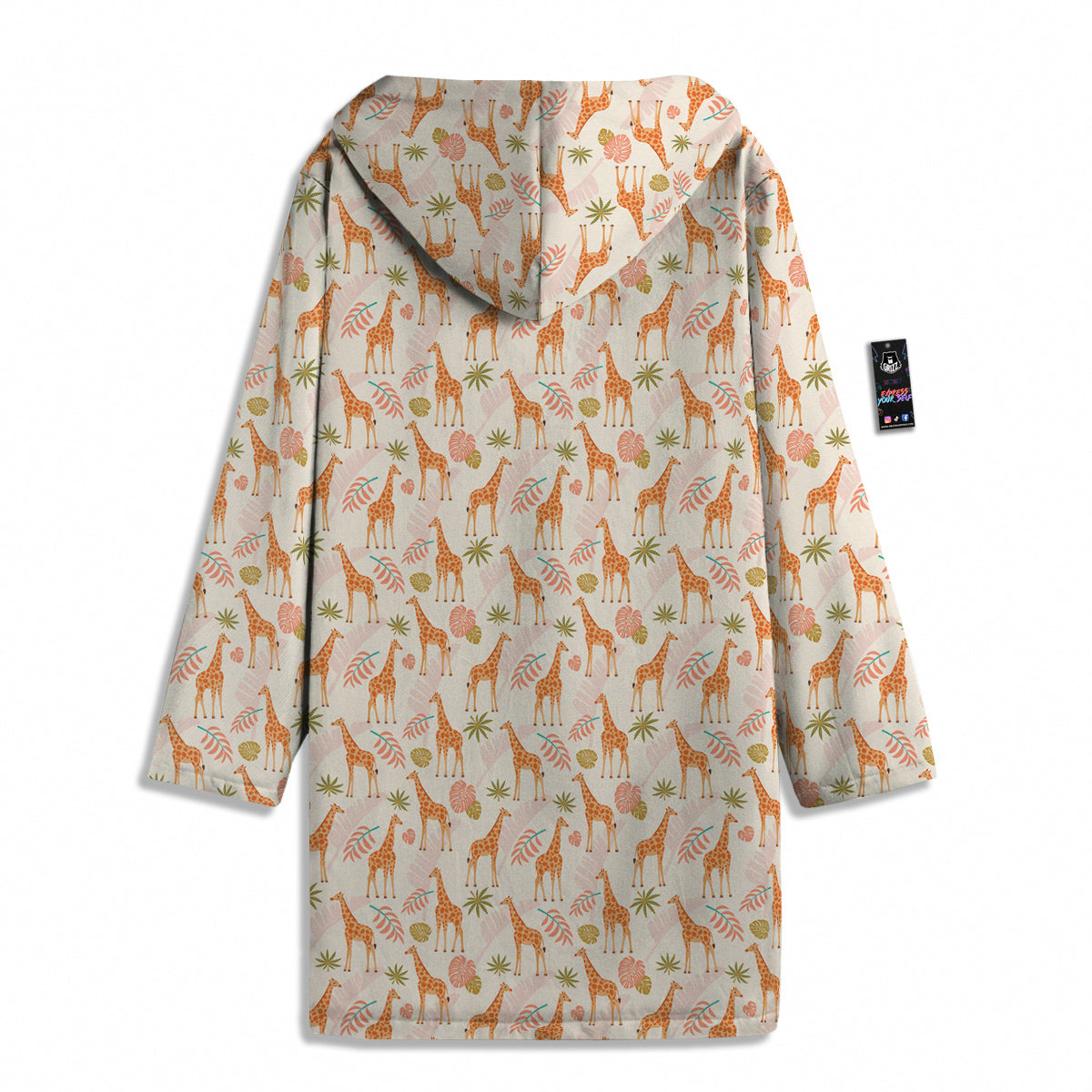 Giraffe Cute Print Pattern Men's Windbreaker Jacket-grizzshop