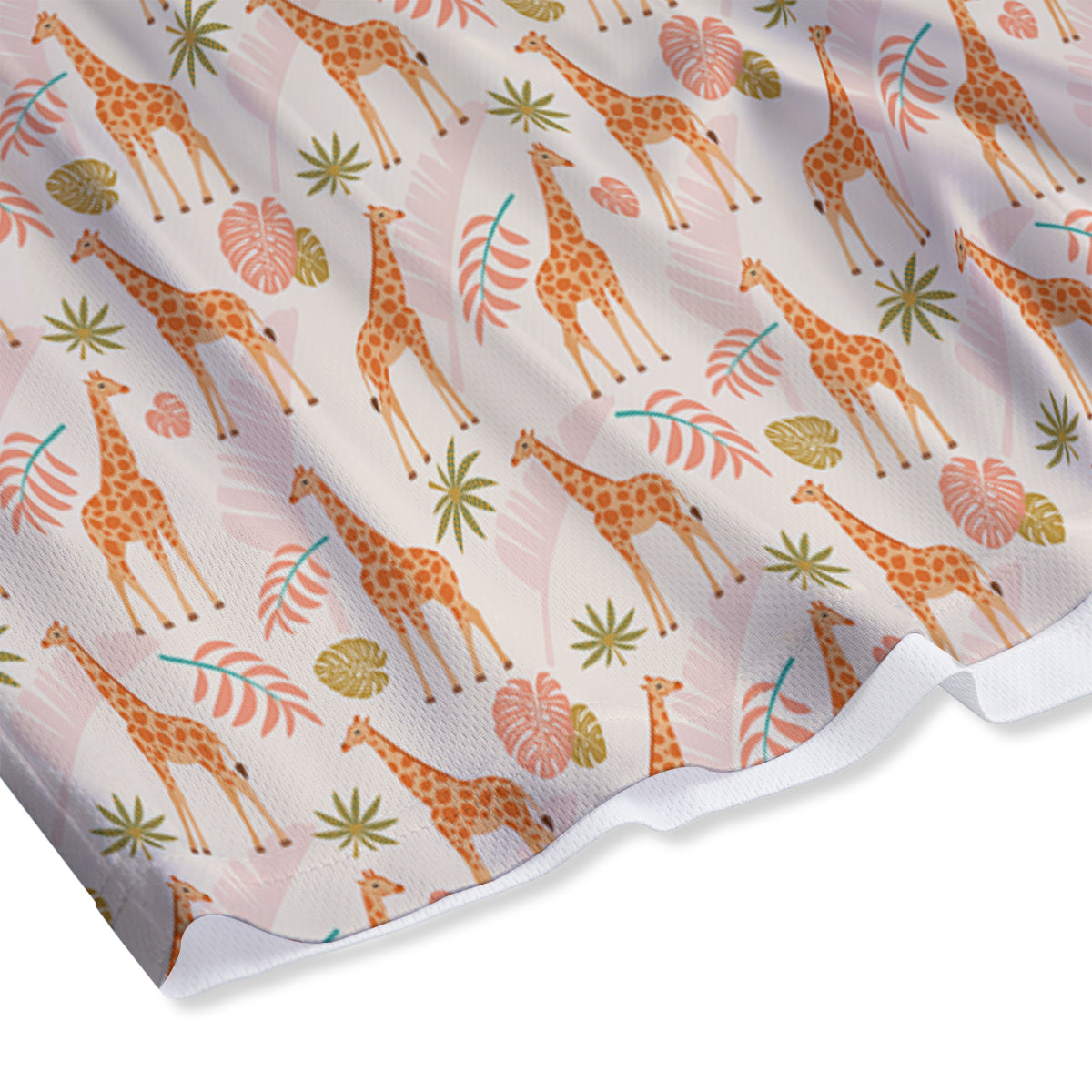 Giraffe Cute Print Pattern Mesh Shorts