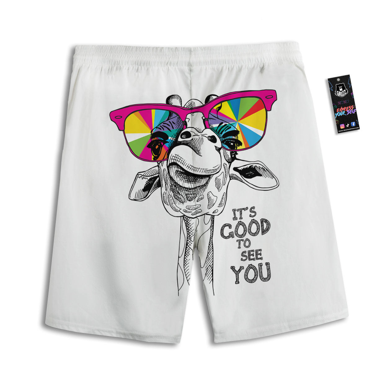 Hawaiian Fruits Tropical Print Pattern Men's Athletic Shorts