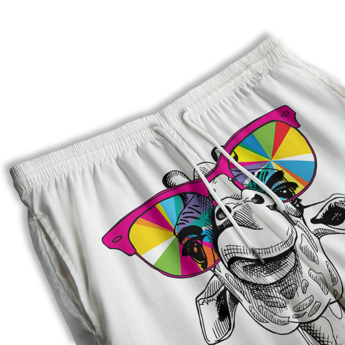 Hawaiian Fruits Tropical Print Pattern Men's Athletic Shorts