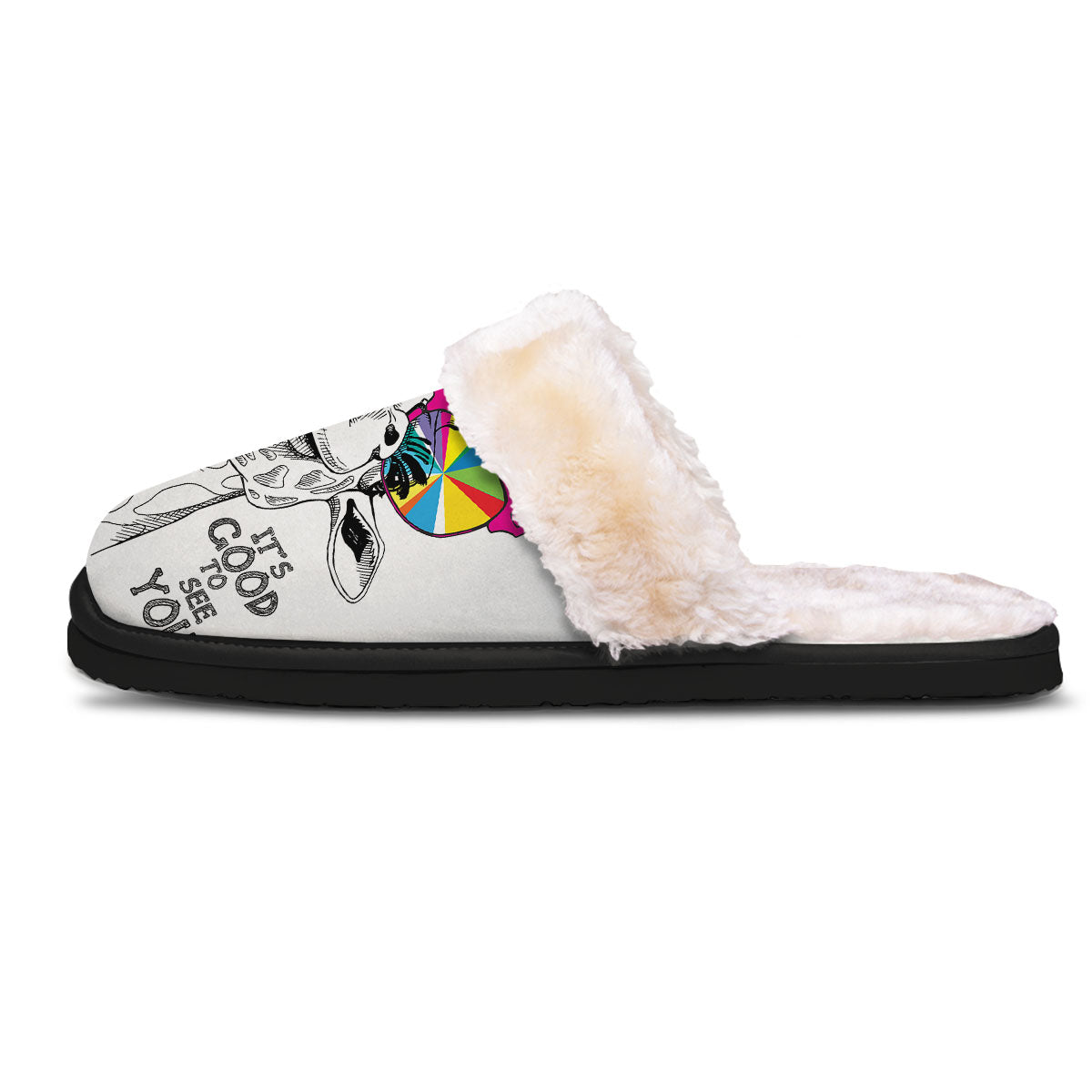 Giraffe Funny Print Slippers-grizzshop