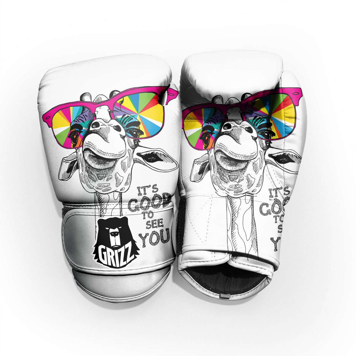 Giraffe Funny Print Pro Boxing Glove