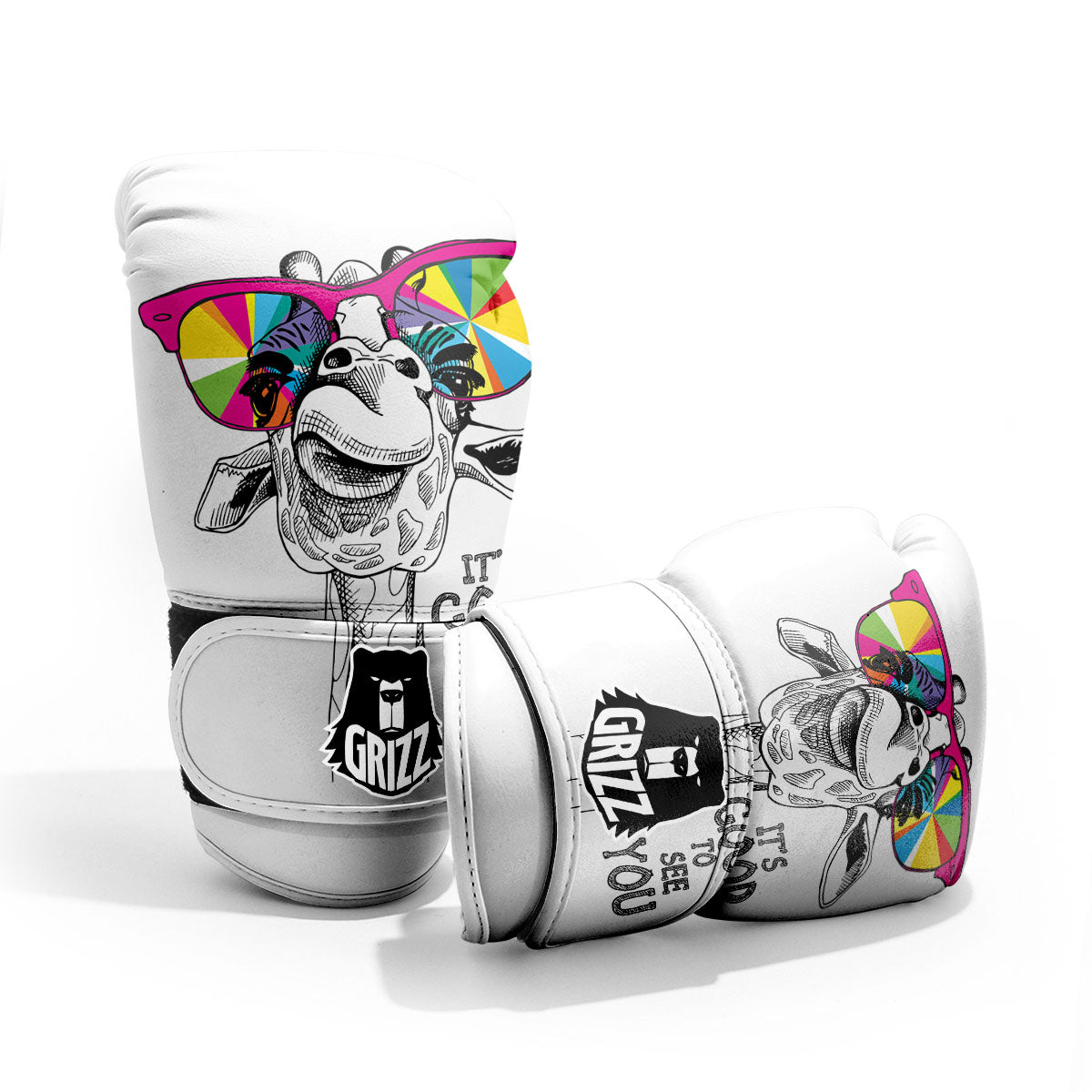 Giraffe Funny Print Pro Boxing Glove