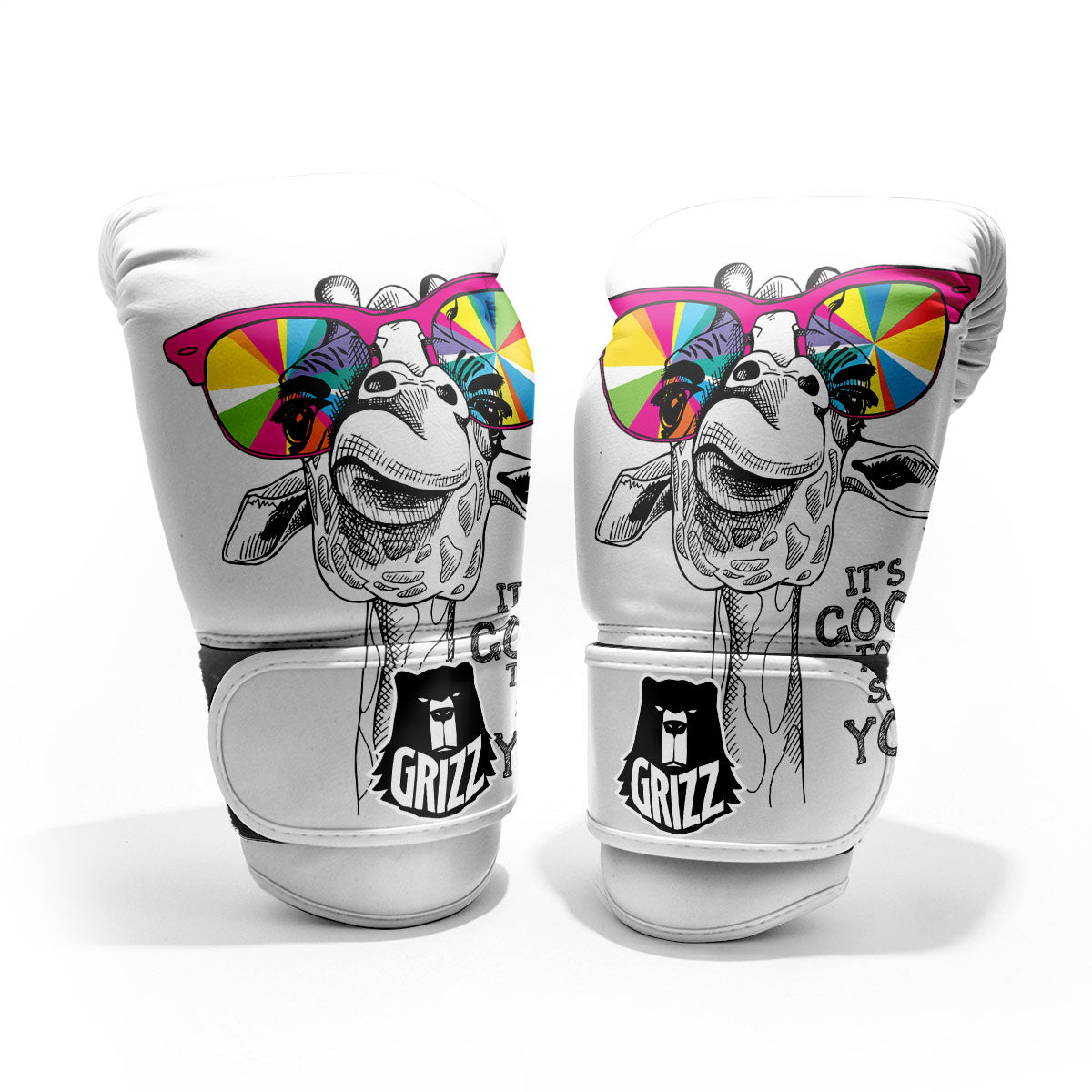 Giraffe Funny Print Pro Boxing Glove