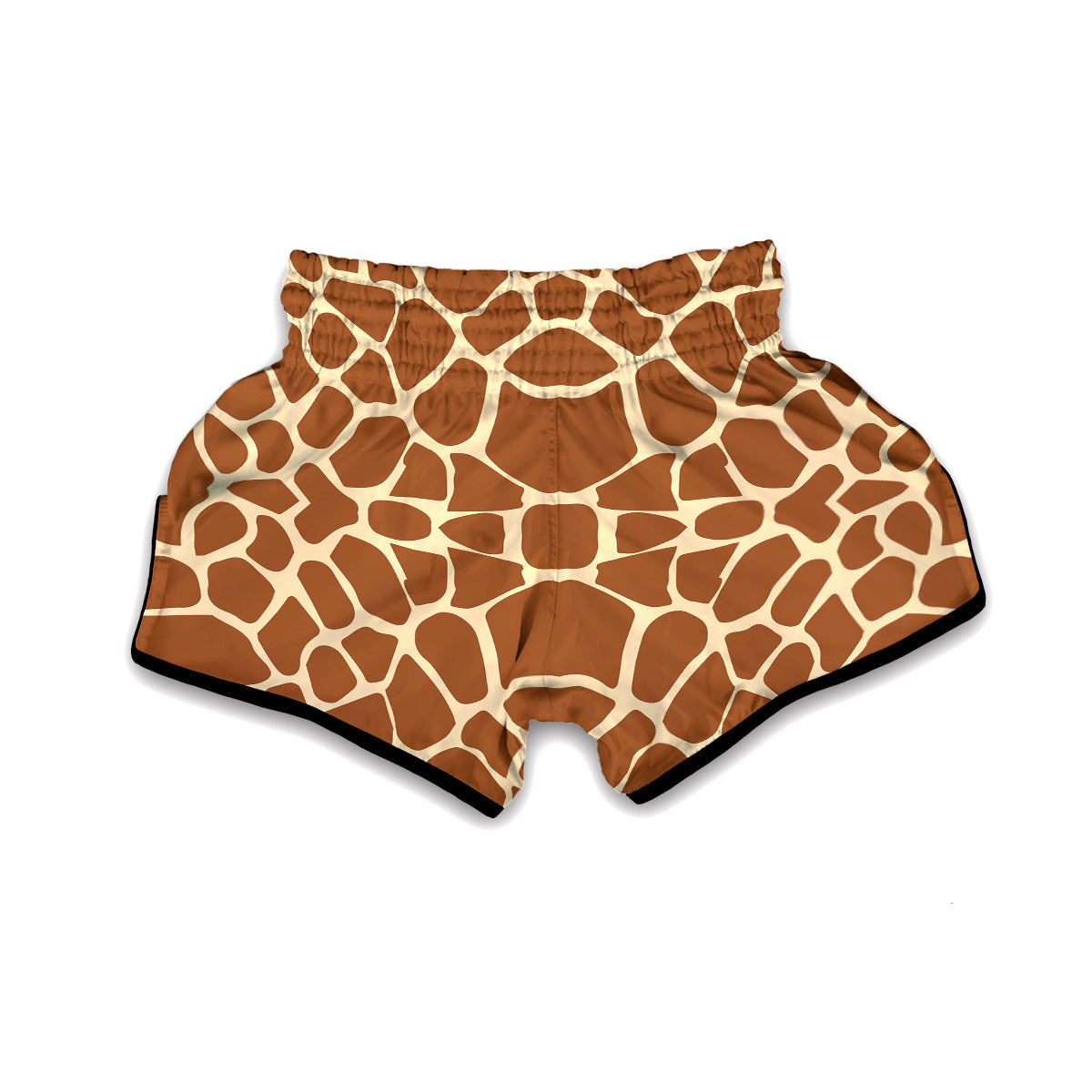 Giraffe Pattern Print Muay Thai Boxing Shorts-grizzshop