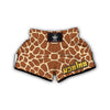 Giraffe Pattern Print Muay Thai Boxing Shorts-grizzshop