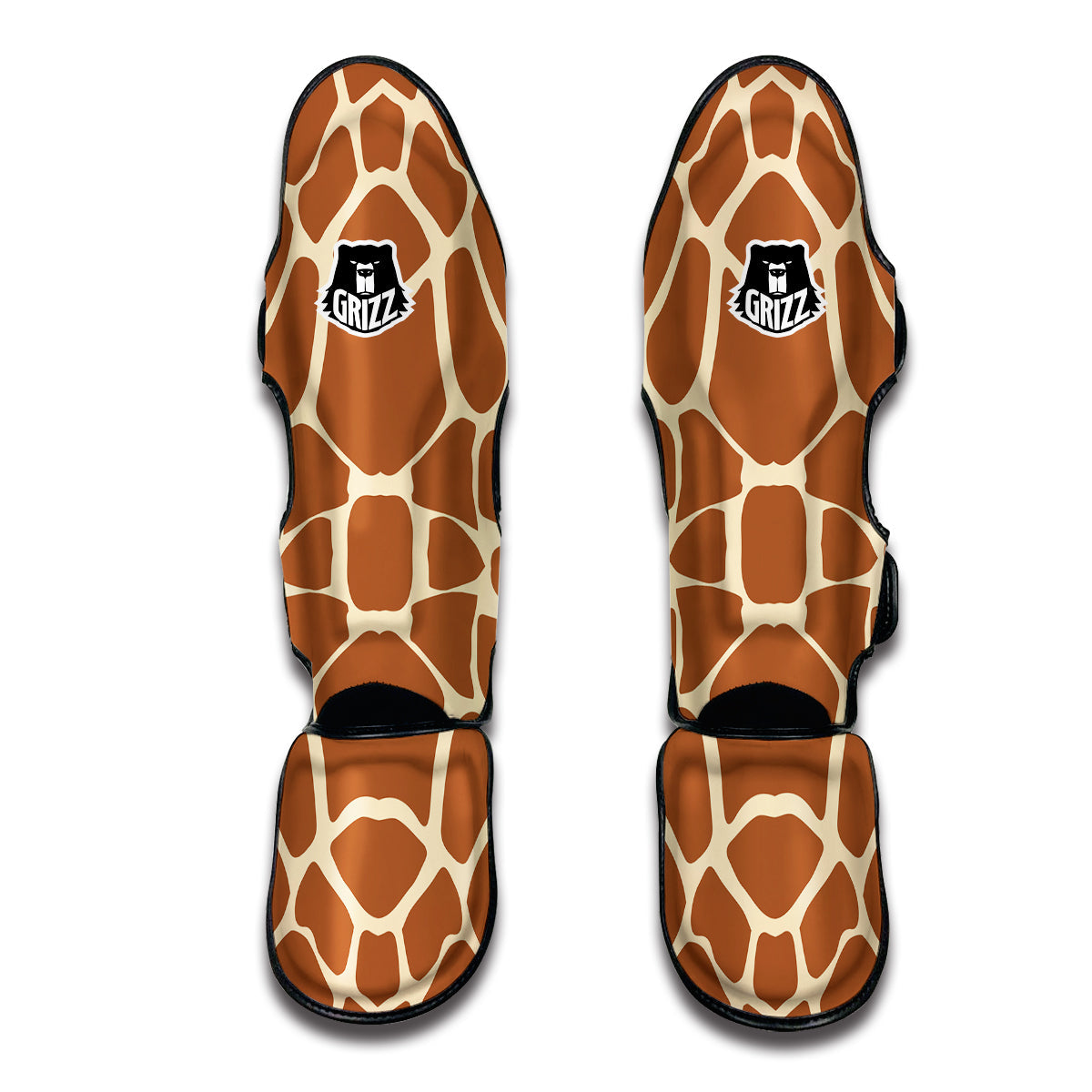 Giraffe Pattern Print Muay Thai Shin Guards-grizzshop