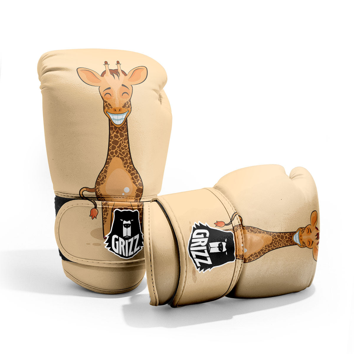 Giraffe Smiley Face Print Pro Boxing Glove
