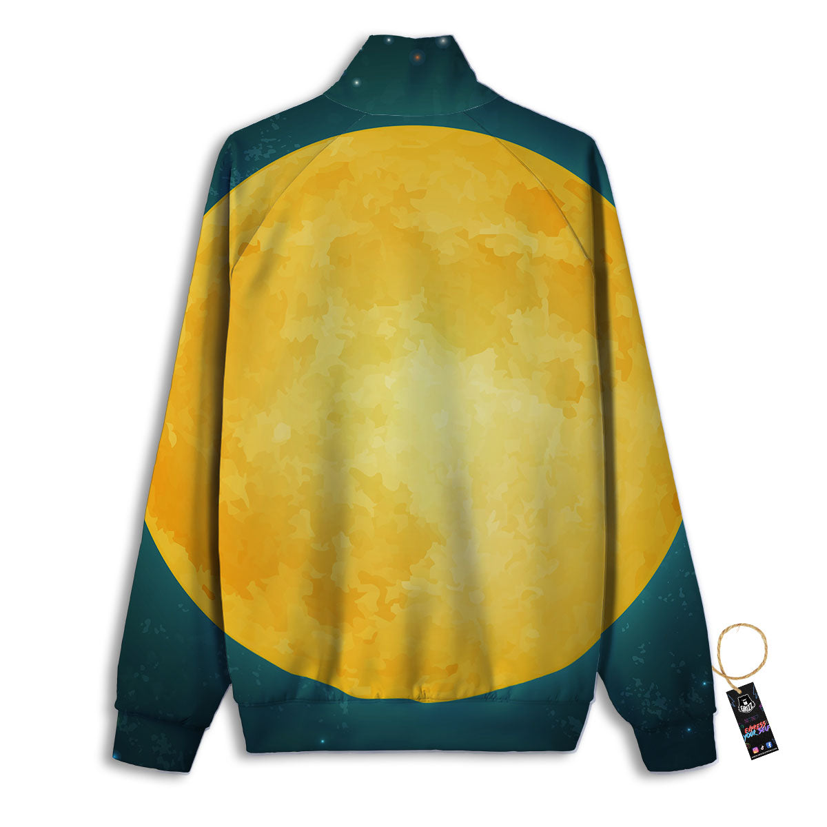 Giraffe Teal And Purple Print Pattern Track Jacket-grizzshop