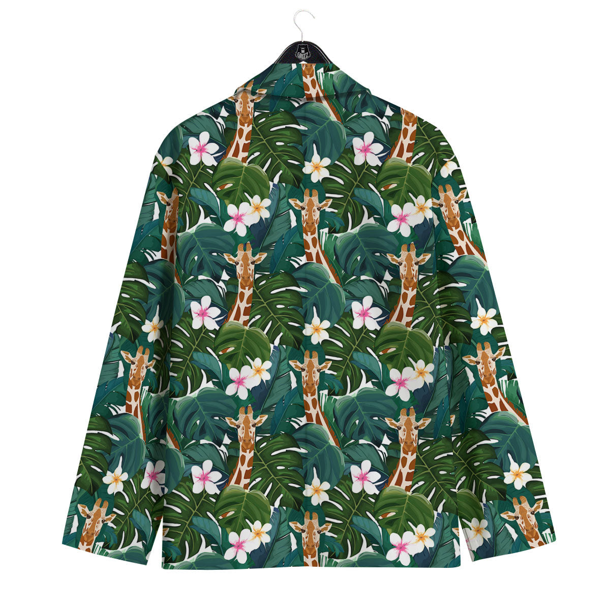 Giraffe Tropical Print Pattern Men's Sport Coat-grizzshop
