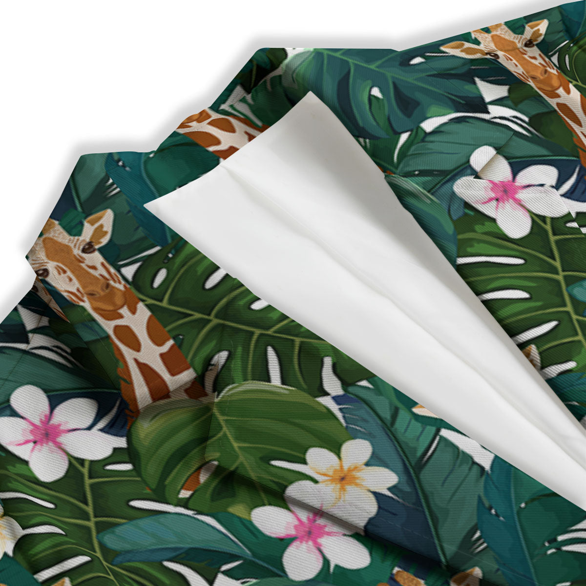 Giraffe Tropical Print Pattern Women's Blazer-grizzshop