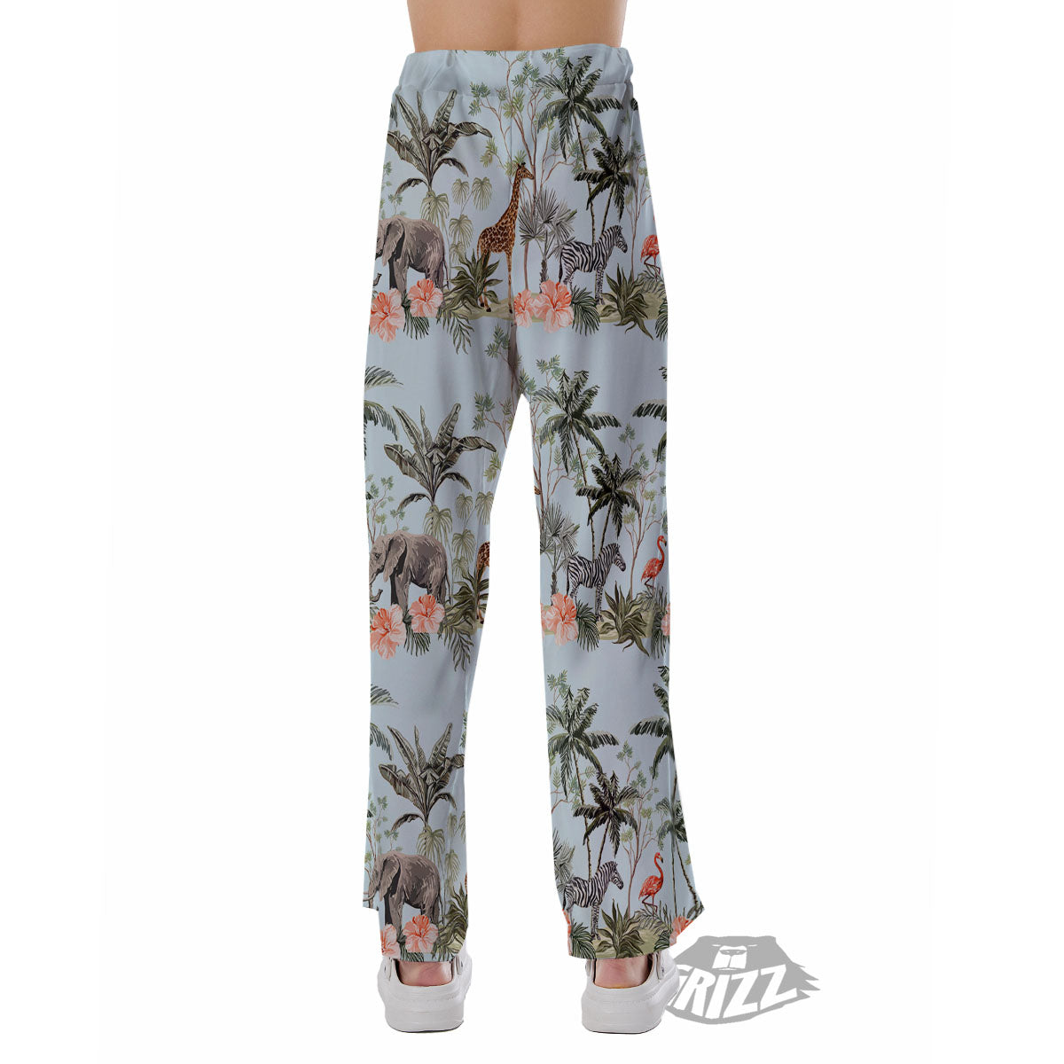 Giraffe Tropical Zebra Print Pattern Pajama Pants-grizzshop
