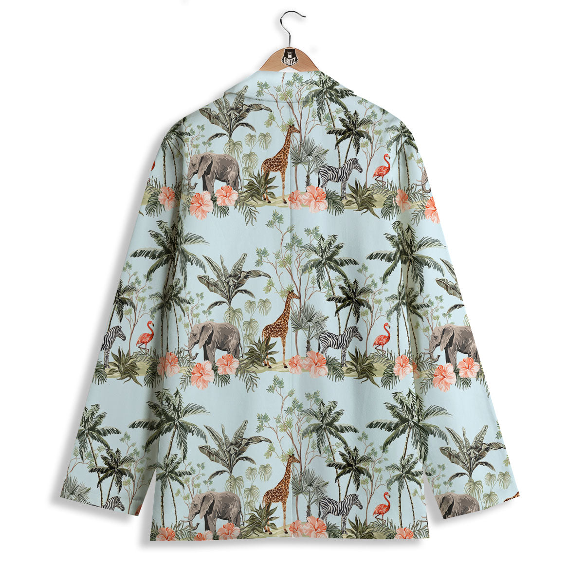 Giraffe Tropical Zebra Print Pattern Women's Blazer-grizzshop