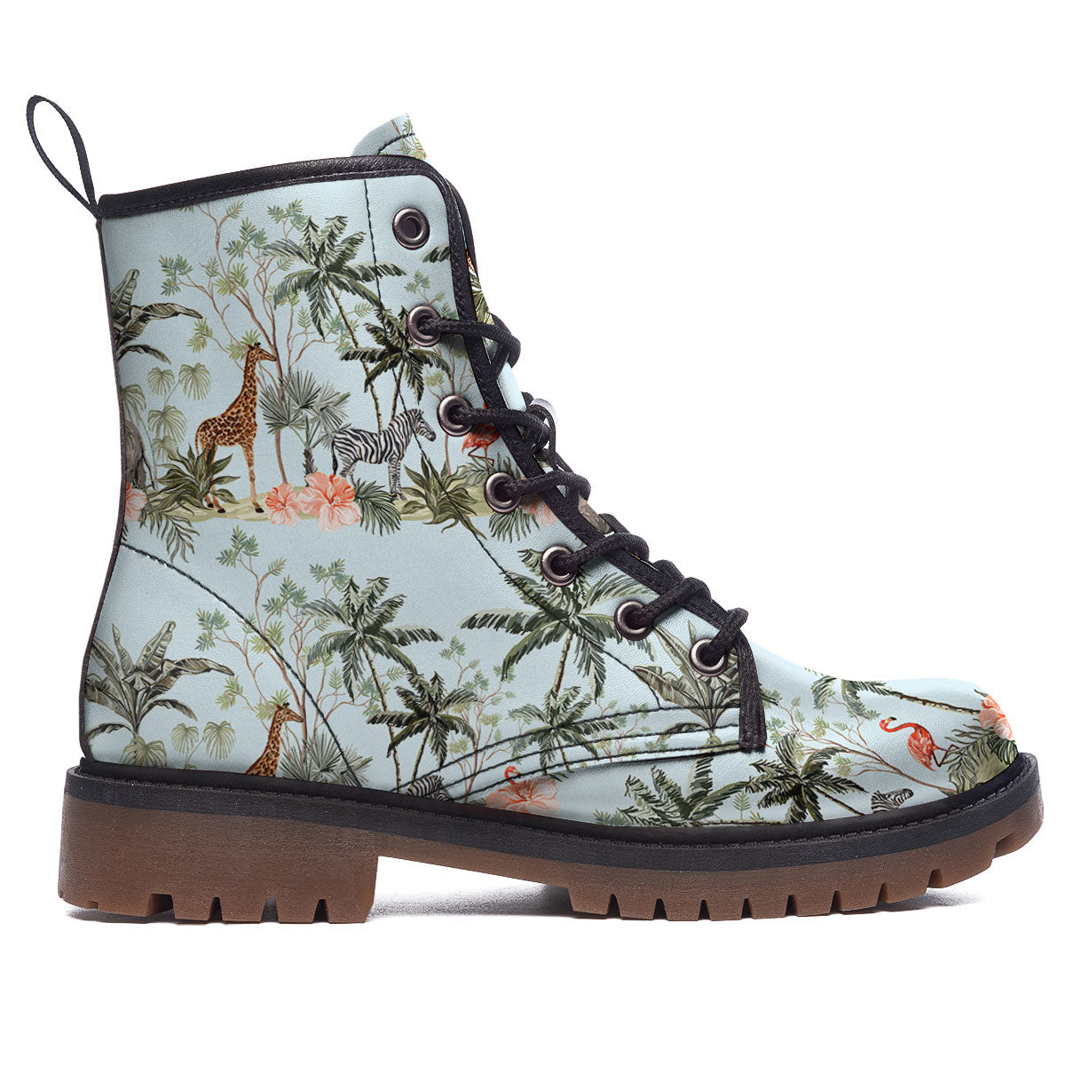 Giraffe Tropical Zebra Print Pattern Work Boots-grizzshop