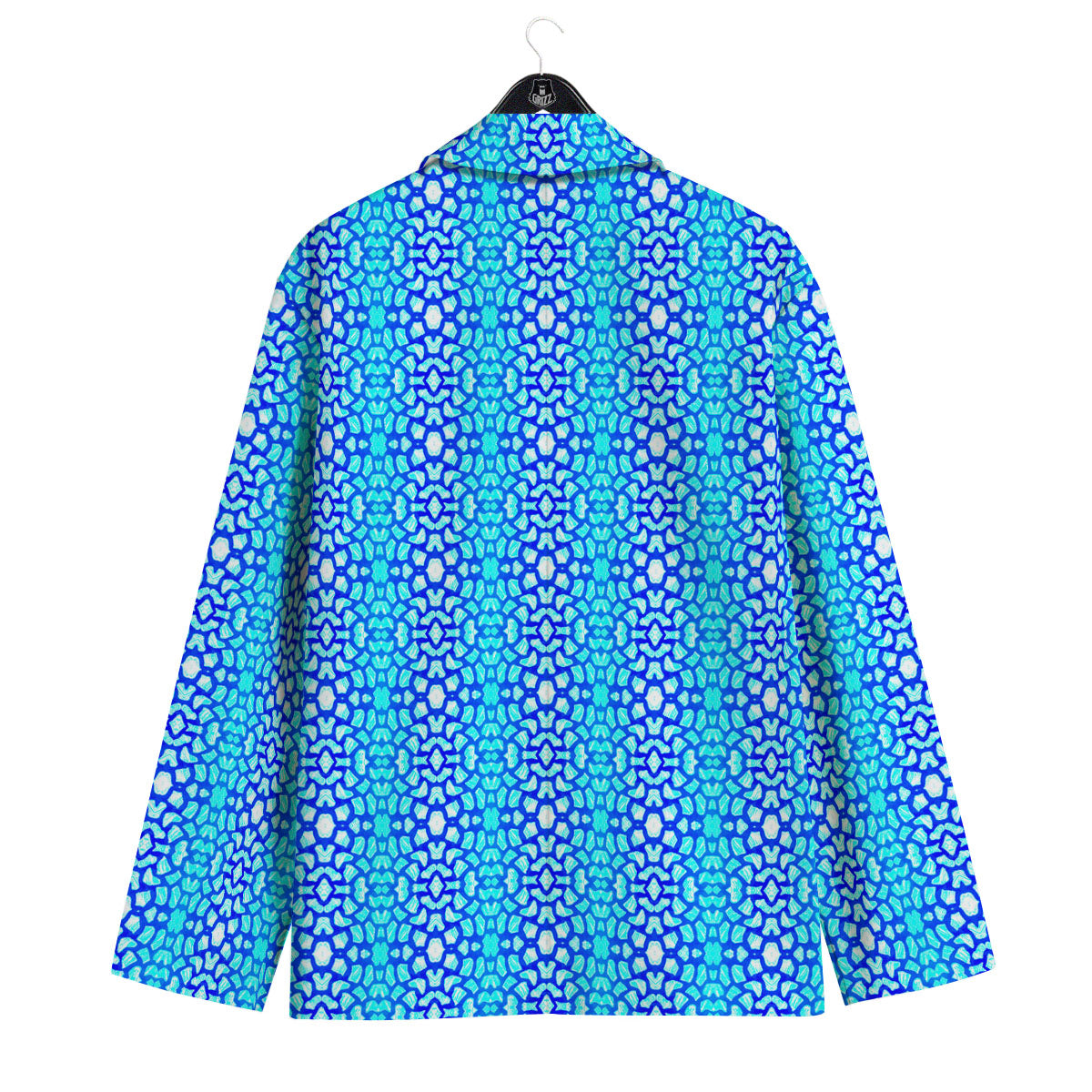 Giraffe Turquoise Print Pattern Men's Sport Coat-grizzshop