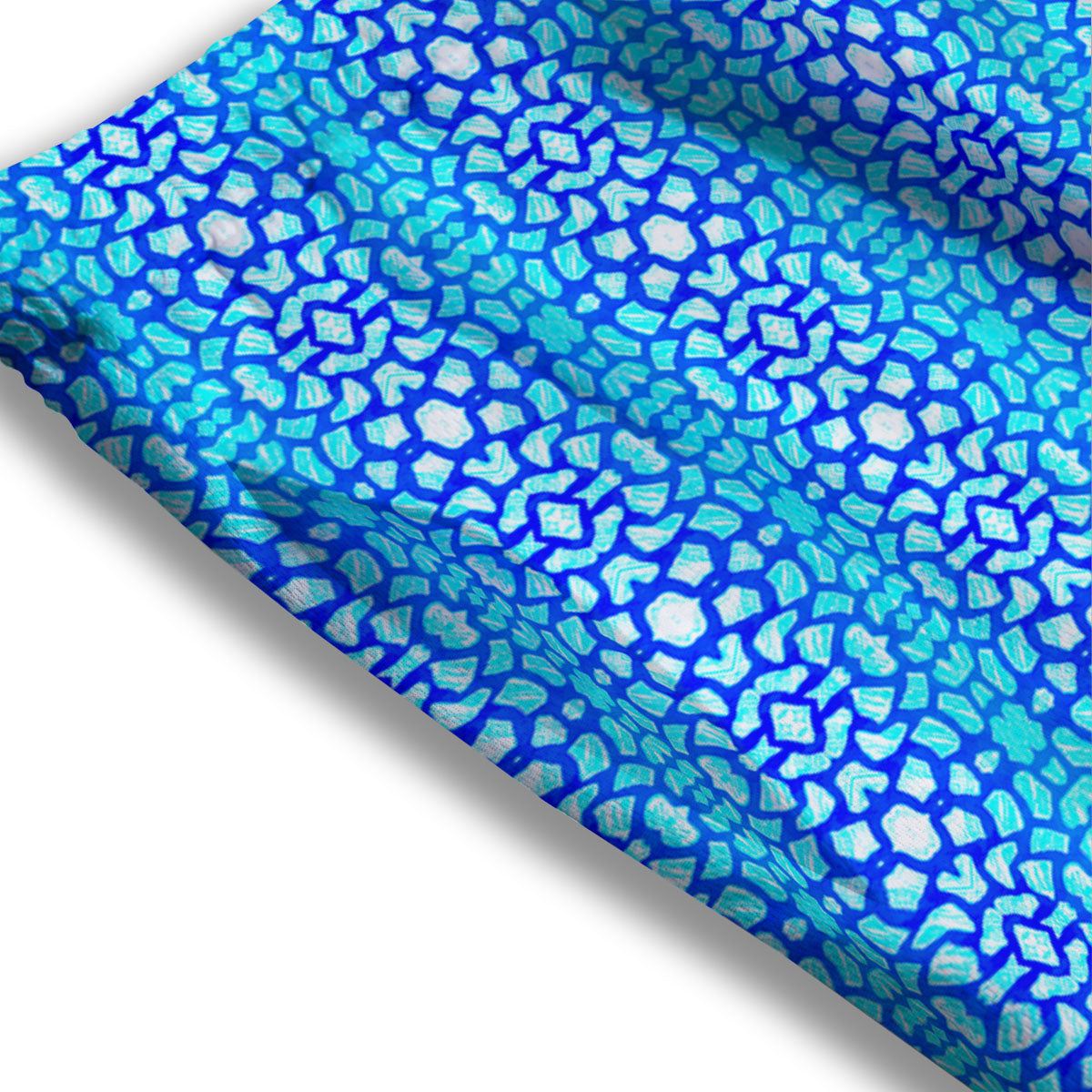 Giraffe Turquoise Print Pattern Mesh Shorts