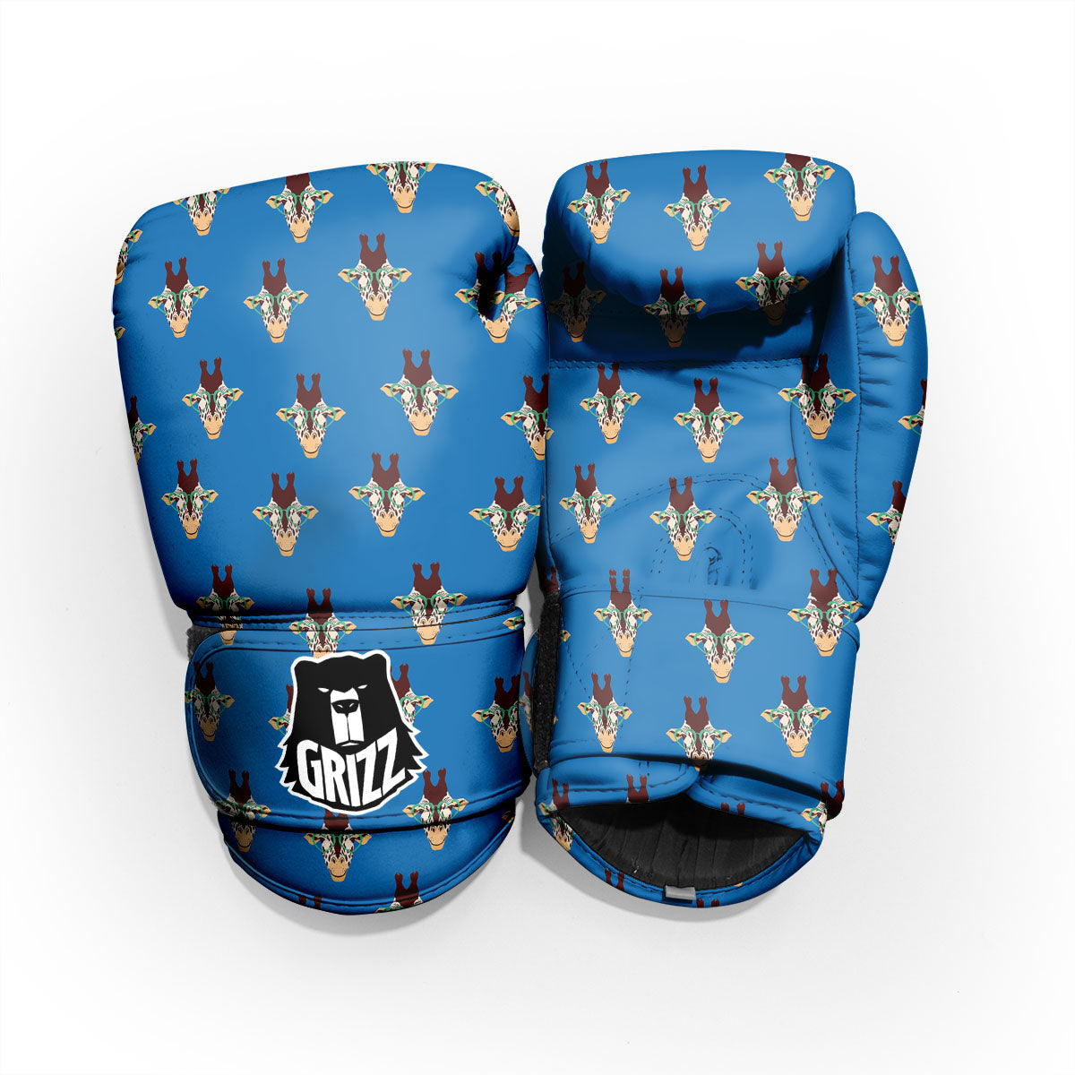 Giraffe With Glasses Print Pattern Pro Boxing Glove