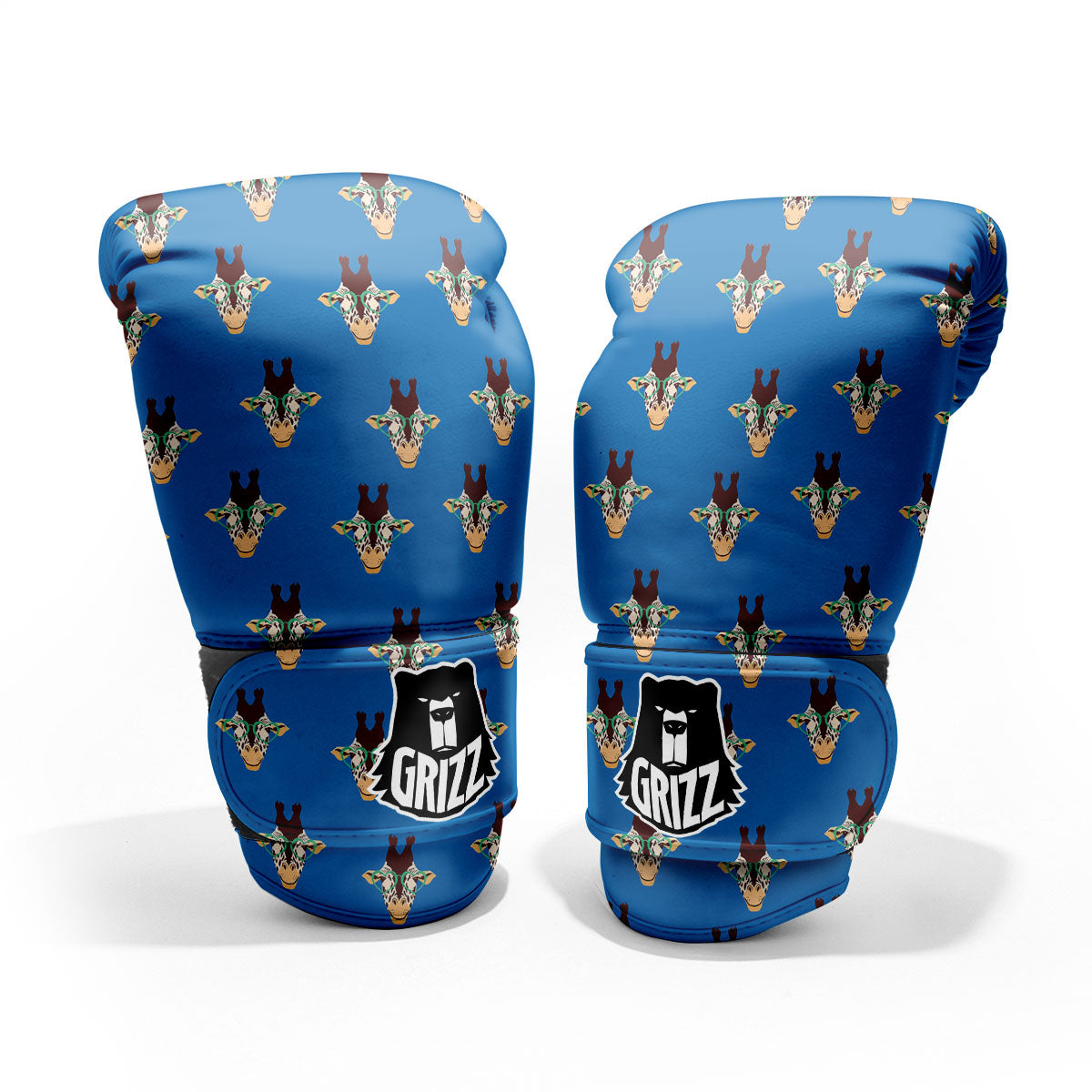 Giraffe With Glasses Print Pattern Pro Boxing Glove