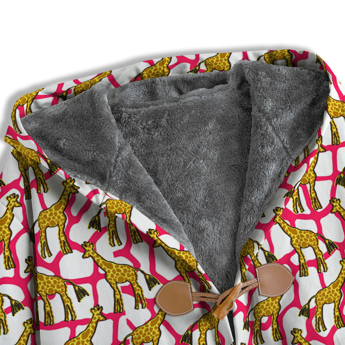 Giraffe Yellow And Pink Print Pattern Men's Windbreaker Jacket-grizzshop