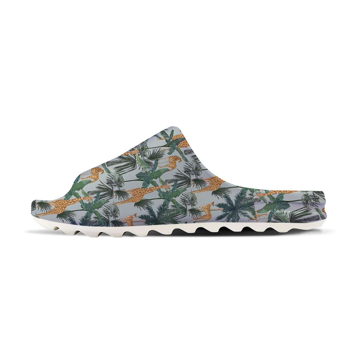Giraffe And Leopard Vintage Print Pattern Sandals-grizzshop