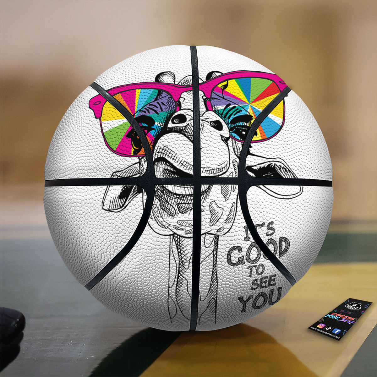 Hawaiian Fruits Tropical Print Pattern Basketball