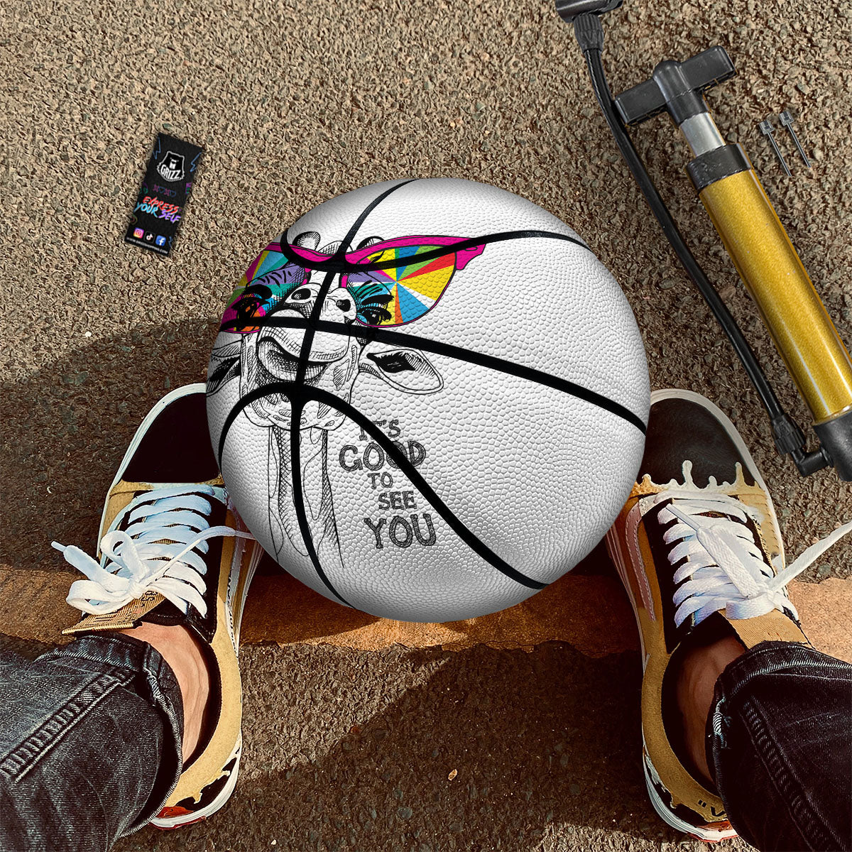 Hawaiian Fruits Tropical Print Pattern Basketball