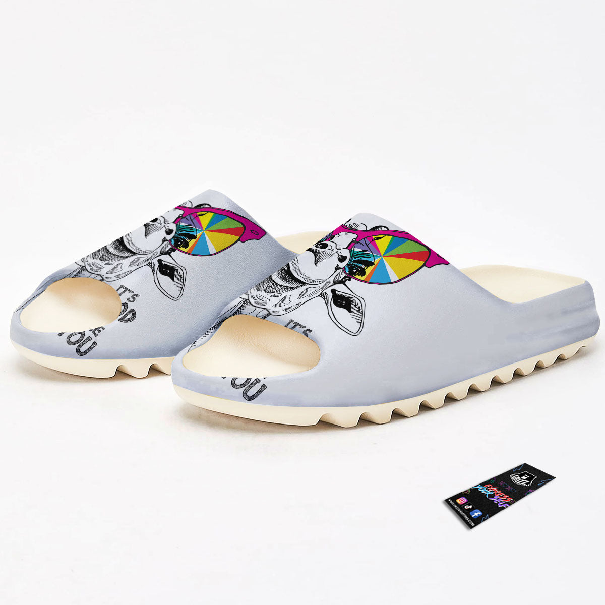 Giraffe Funny Print Sandals-grizzshop