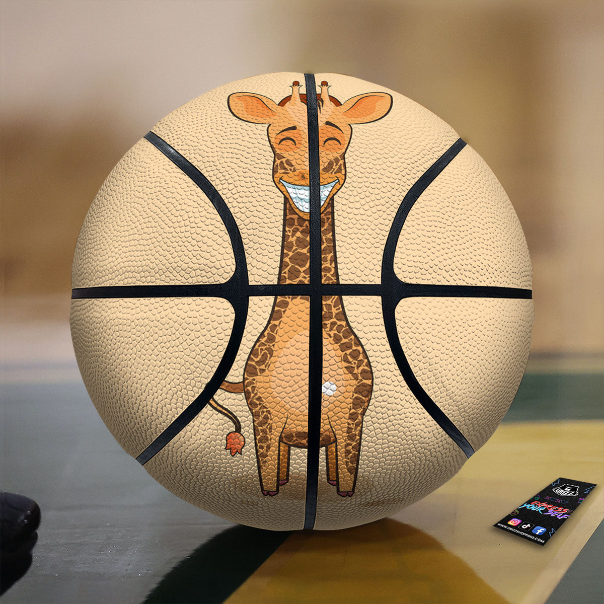 Full Moon Yellow Print Basketball