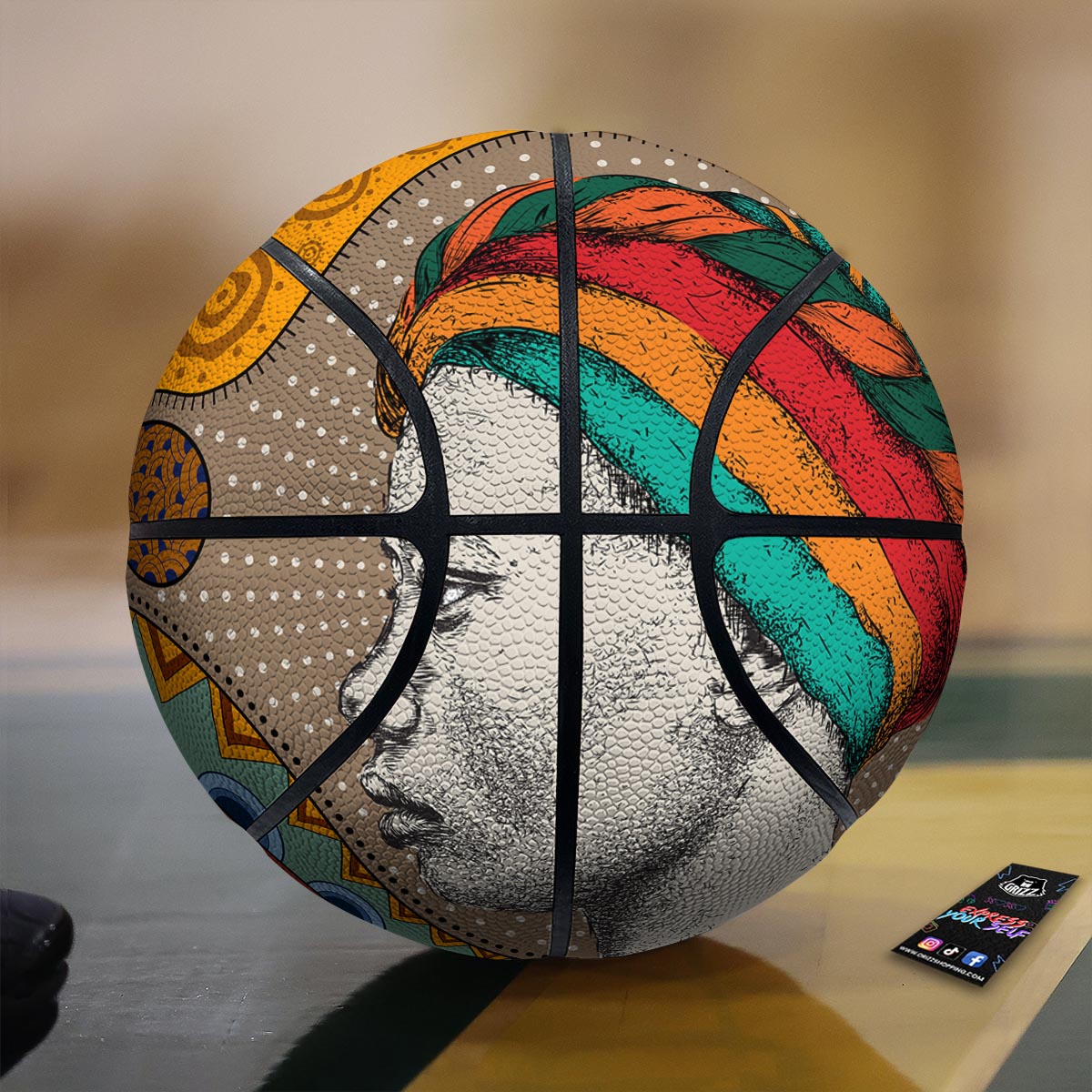 Girl Tribal African Print Basketball