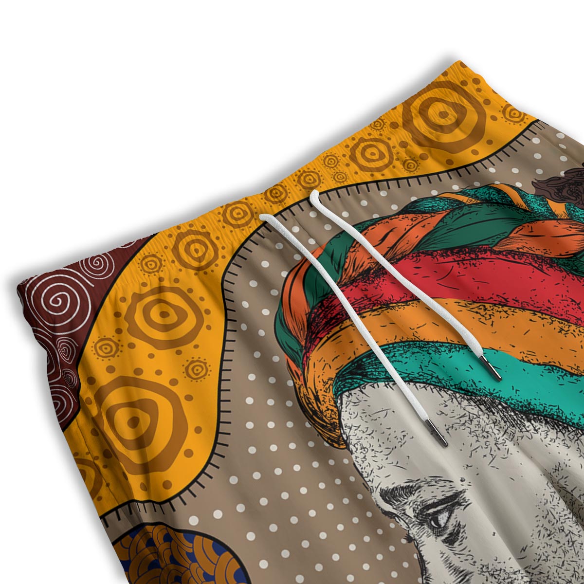 Girl Tribal African Print Men's Athletic Shorts