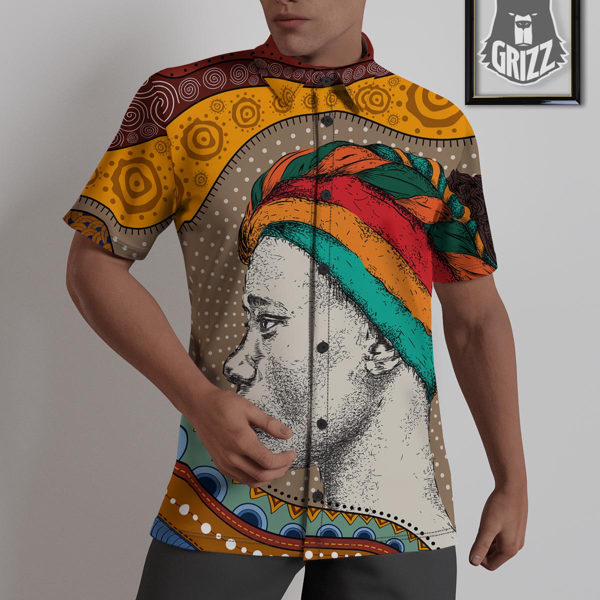 Girl Tribal African Print Untucked Shirts-grizzshop
