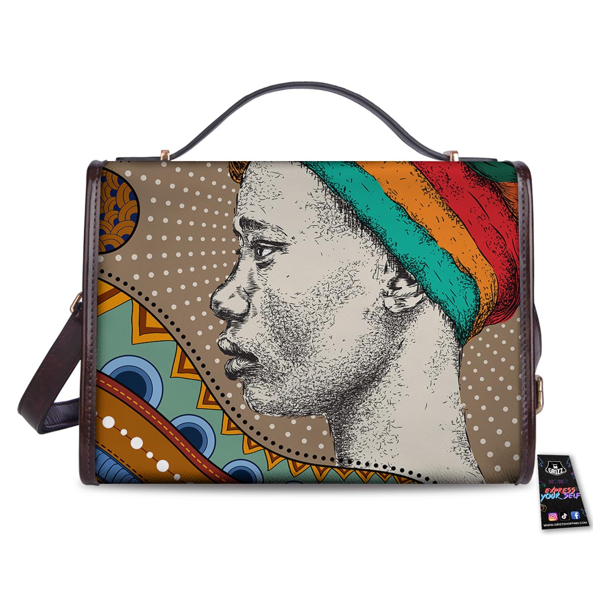 Girl Tribal African Print Women's Satchel Bag-grizzshop